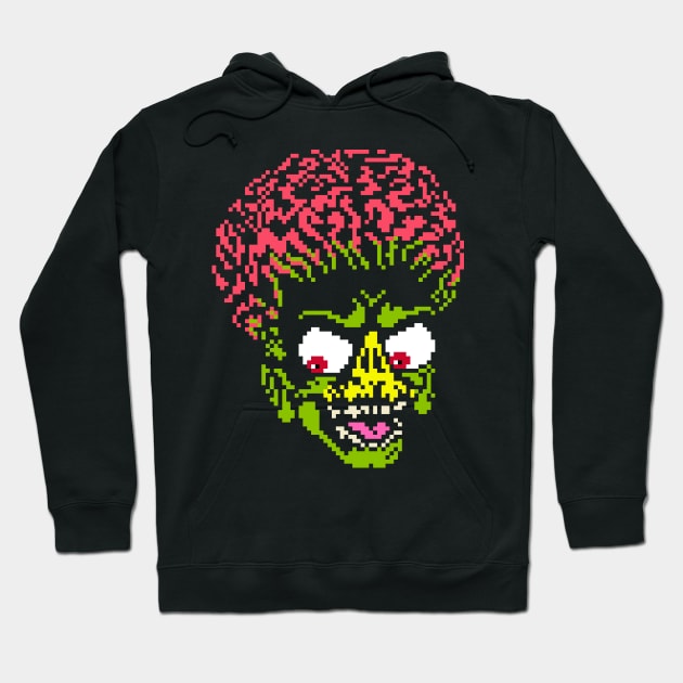 Mars attacks - pixel art Hoodie by taguzga